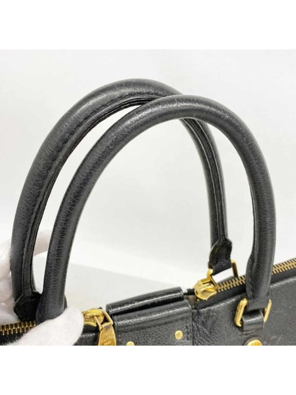 Louis Vuitton Handbag Monogram Empreinte Mazarine MM Noir